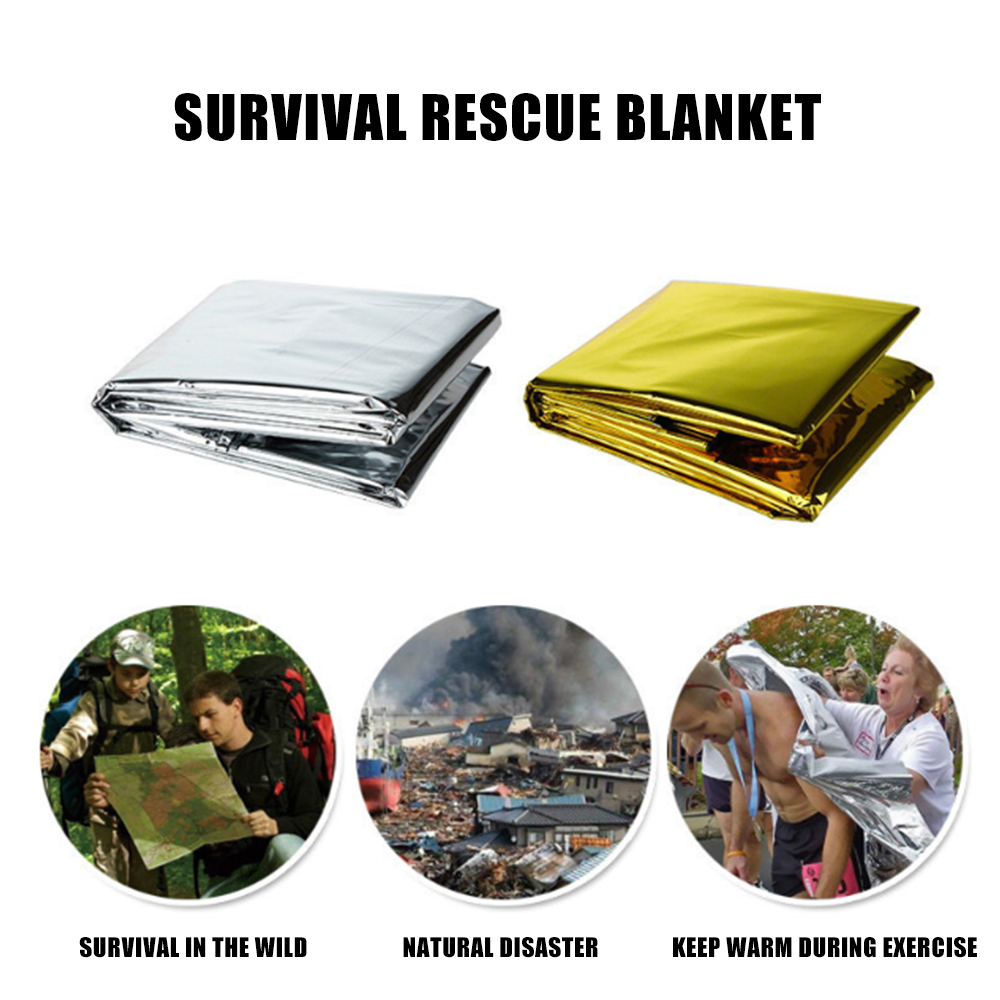 First Aid Waterproof Camping Survival 2x Premium FOIL Thermal Emergency BLANKET