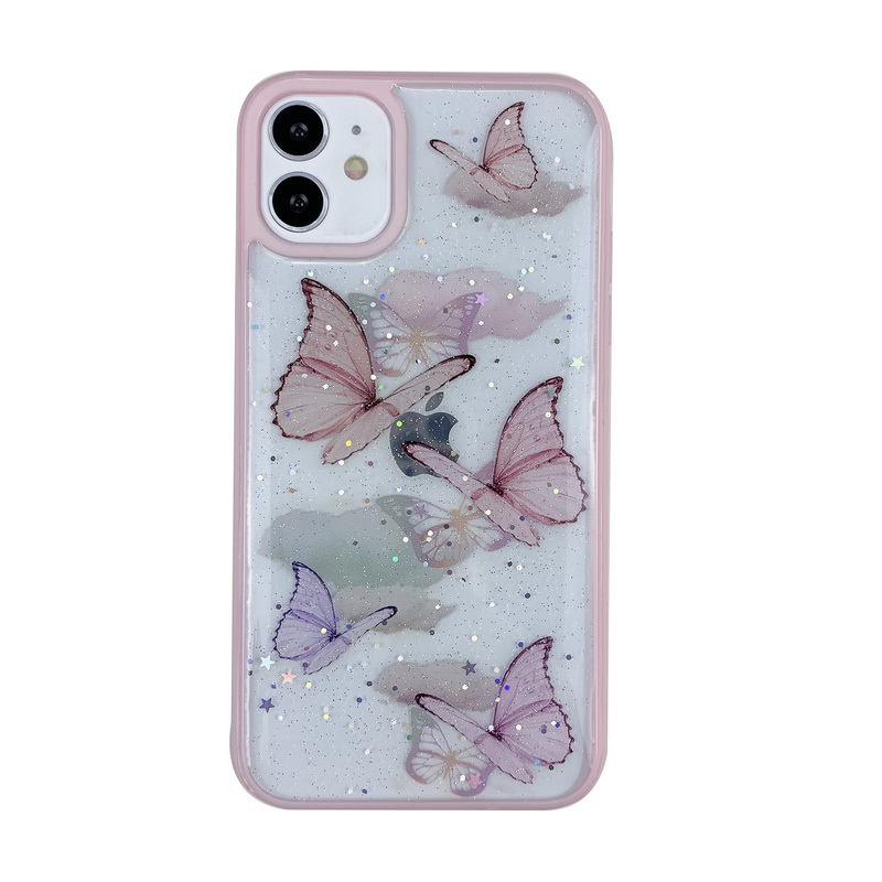 Bling Butterfly Phone Case Cover For iPhone 12 11 Pro Max XR X XS 7 8 ...