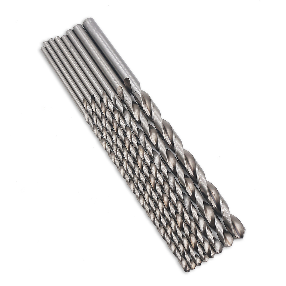 11Pc 250mm Extra Long High Speed Steel Woodworking HSS Twist Drill Bits