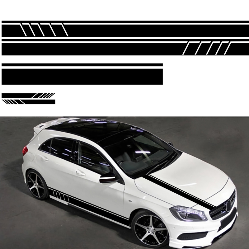 Stickers Set Of Sport Side Stripes Decal Sticker Vinyl Compatible