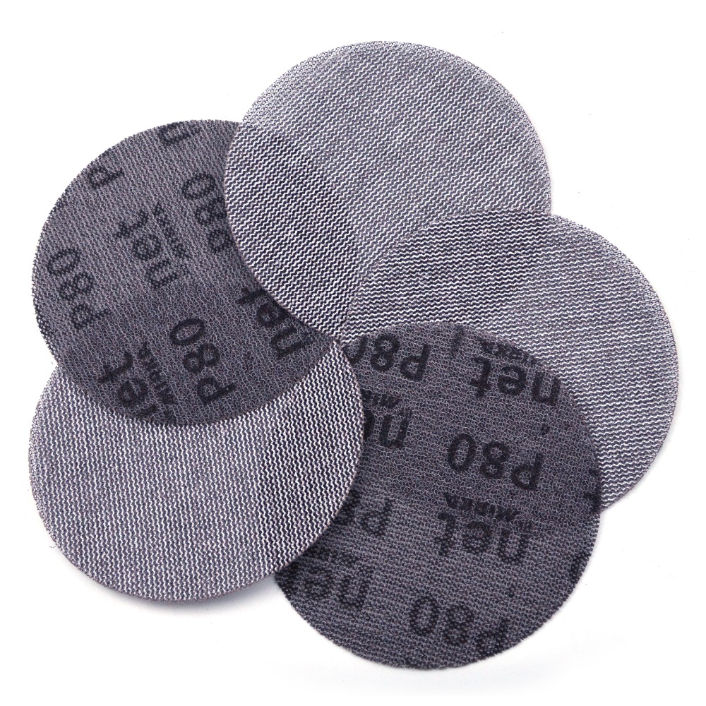 125mm Hook and Loop Assorted Grit Mesh Sanding Discs Orbital Sander