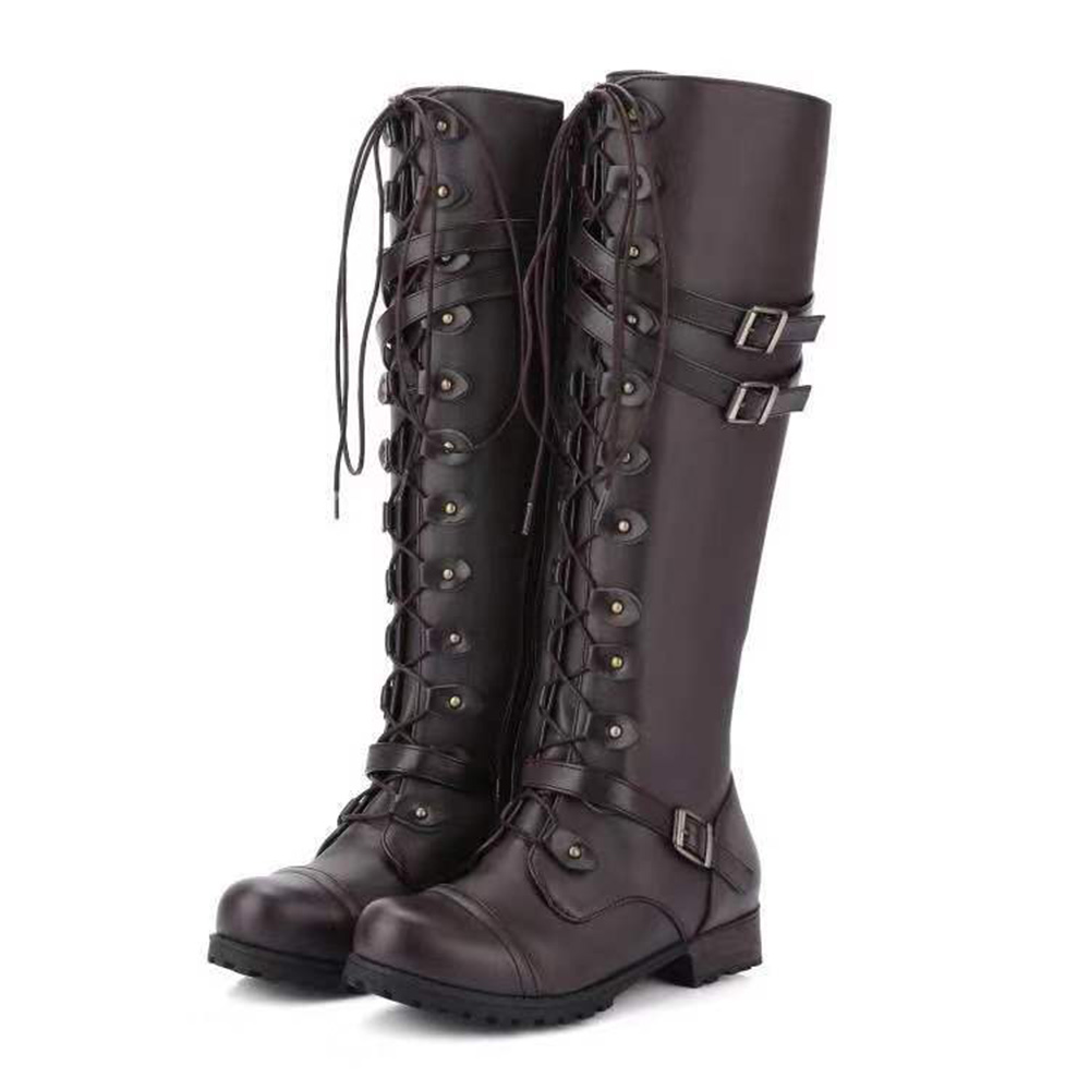 ladies flat biker boots