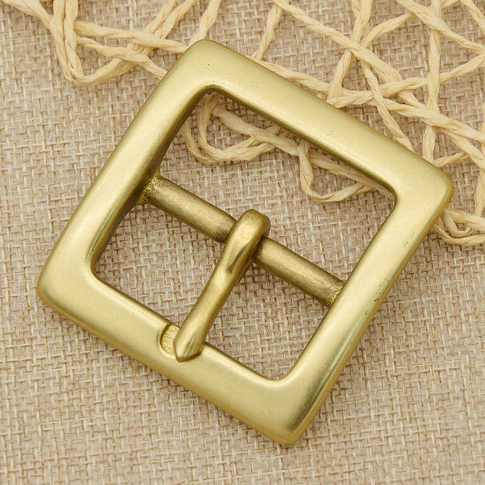 1x Polished Solid Brass Belt Buckle For 1.5inch Wide Belt Replacement