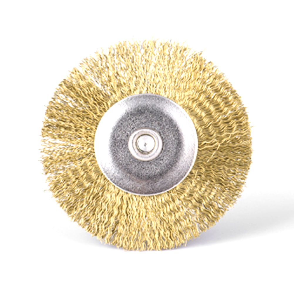10Pcs Brass Wire Wheel Polishing Brush for Grinder Drill Rotary Tools 1