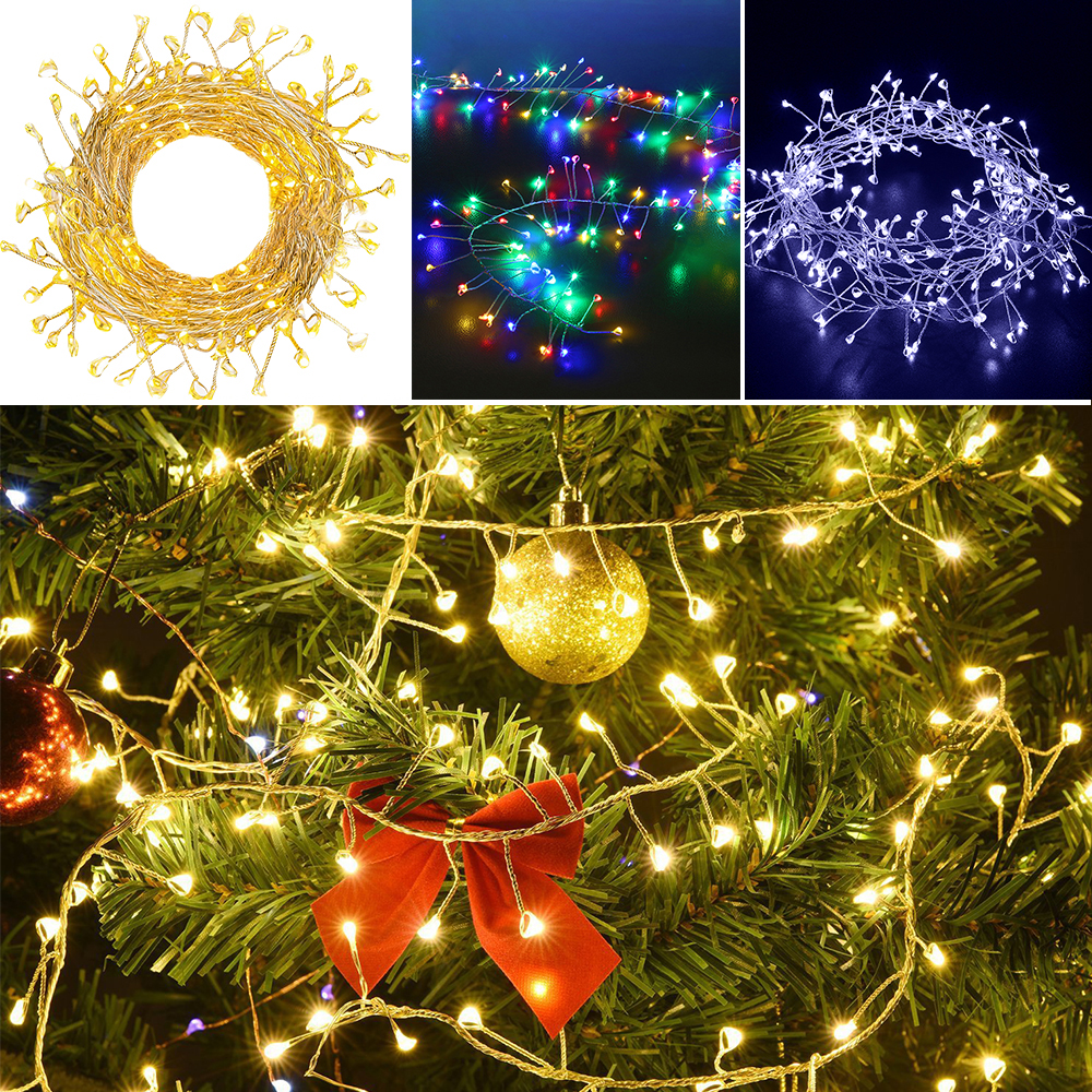 100-400 LED Firecracker Fairy String Lights USB//Battery Operated Christmas Decor