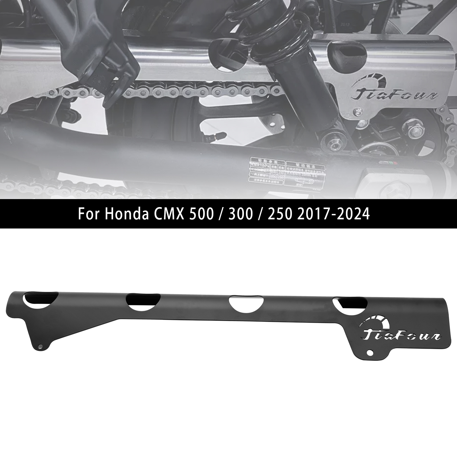 Chain Guard Cover Protector For Honda Rebel CL 250 300 500 CM CMX