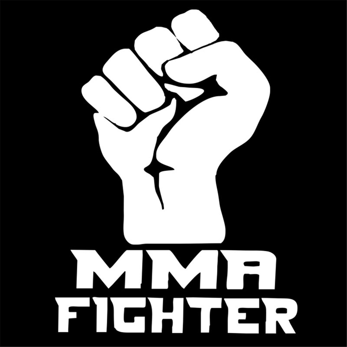 MMA Fighter Vinyl Decal Car Window Bumper Motorcycle Removable Sticker ...