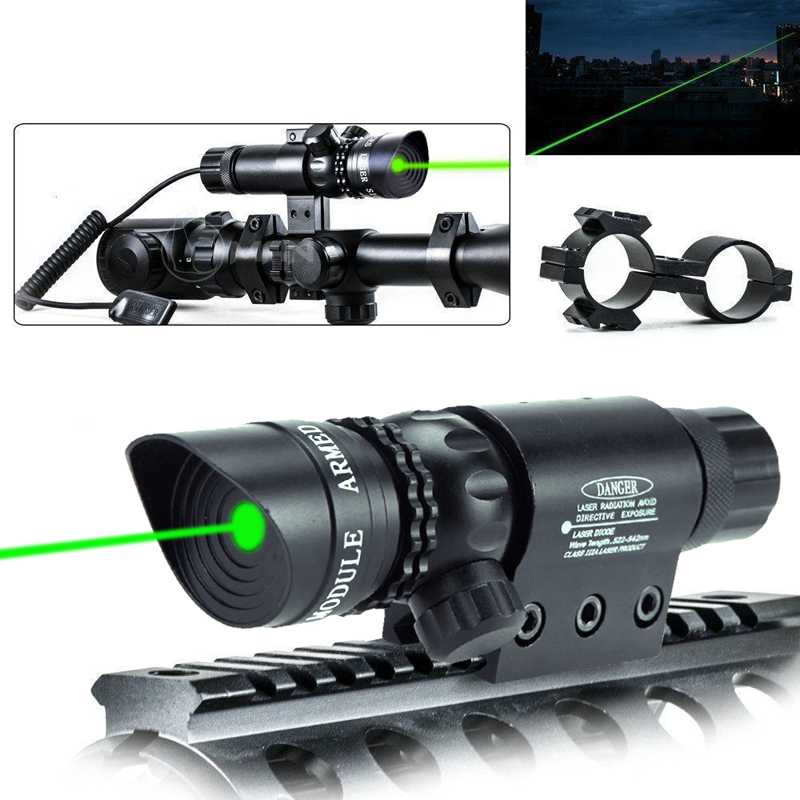 Tactical Red/Green Dot Laser Sight LED Flashlight Combo with 20mm Picatinny Rail