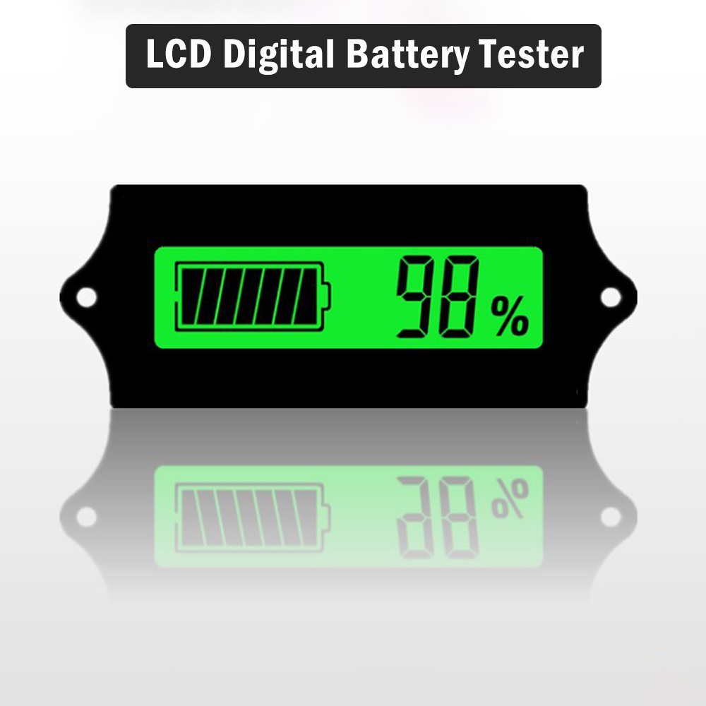 LCD plomb acide 12 V 24 V 36 V 48 V Capacité de la Batterie Indicateur Détecteur Tension meter
