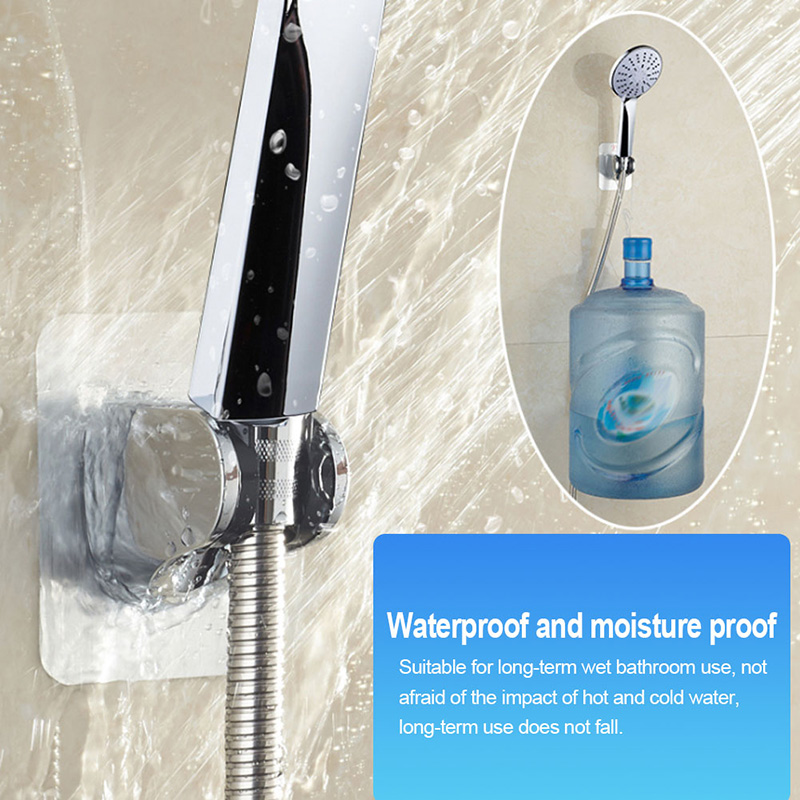 Adjustable Adhesive Heavy duty Shower Head Holder Bracket Base Self