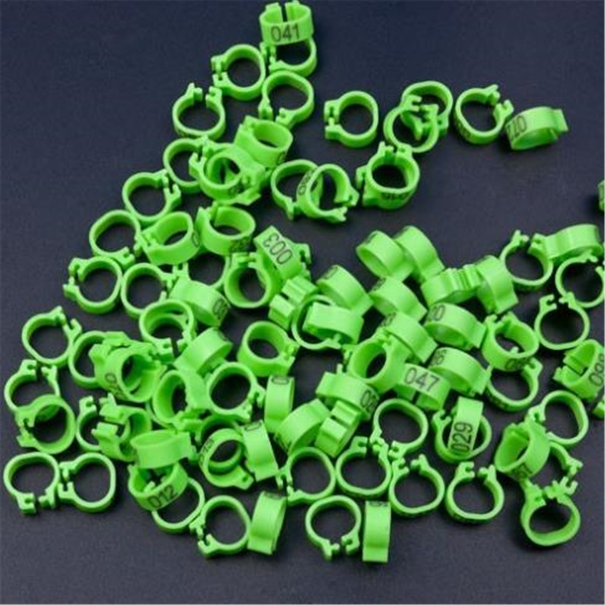100pcs Bird Rings Leg Bands For Pigeon Parrot Poultry Clip Rings Number