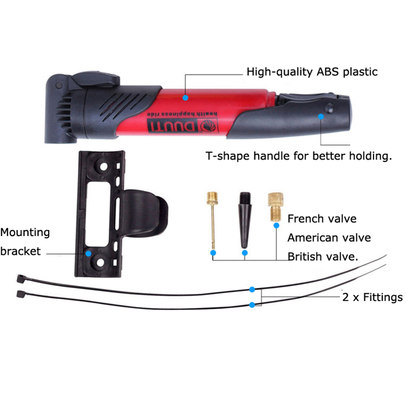 Mini Fahrrad Tragbarer Luftpumpe Fahrradpumpe Rennrad