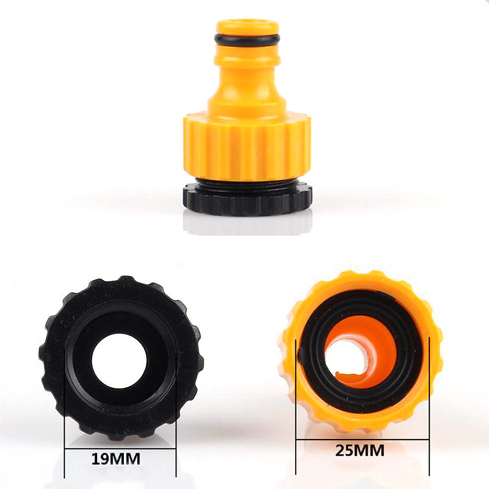 1//2/" 3//4/" Screw on Threaded Tap Connector Joiner Garden Hose Pipe Lock Adaptor