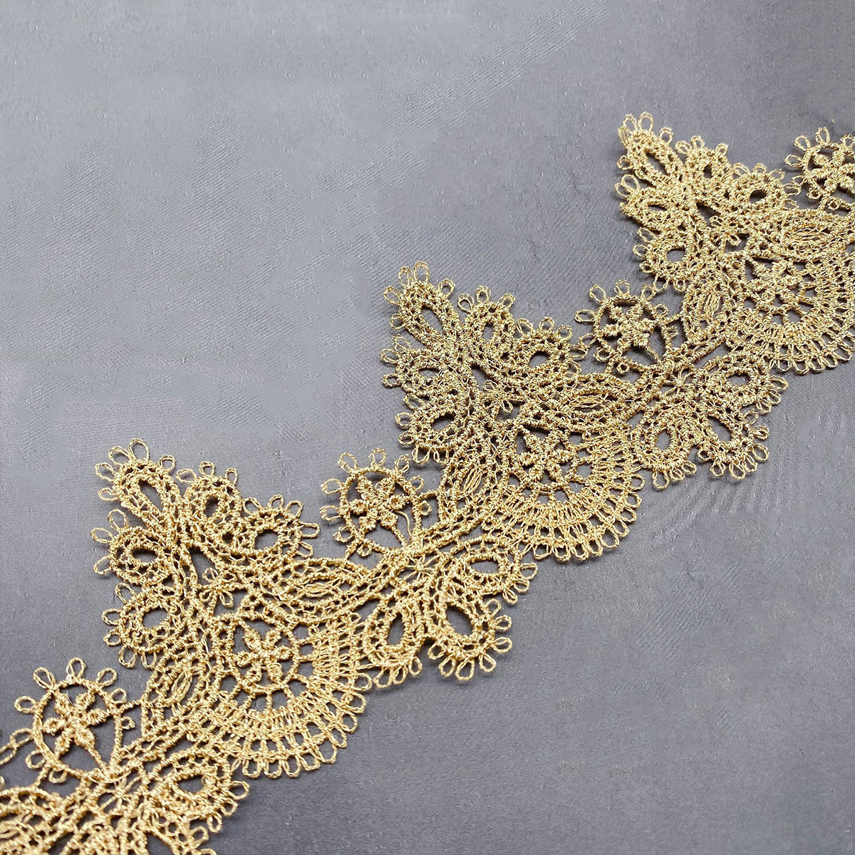 Custom Design 1inch Wide Embroidery Polyester Guipure Lace Ribbon Trim -  China Lace and Lace Fabric price