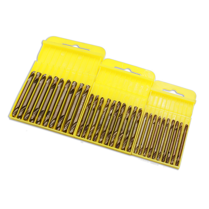 10Pc Double End High Speed Steel HSS M35 Cobalt Stub Twist Drill Bits 3