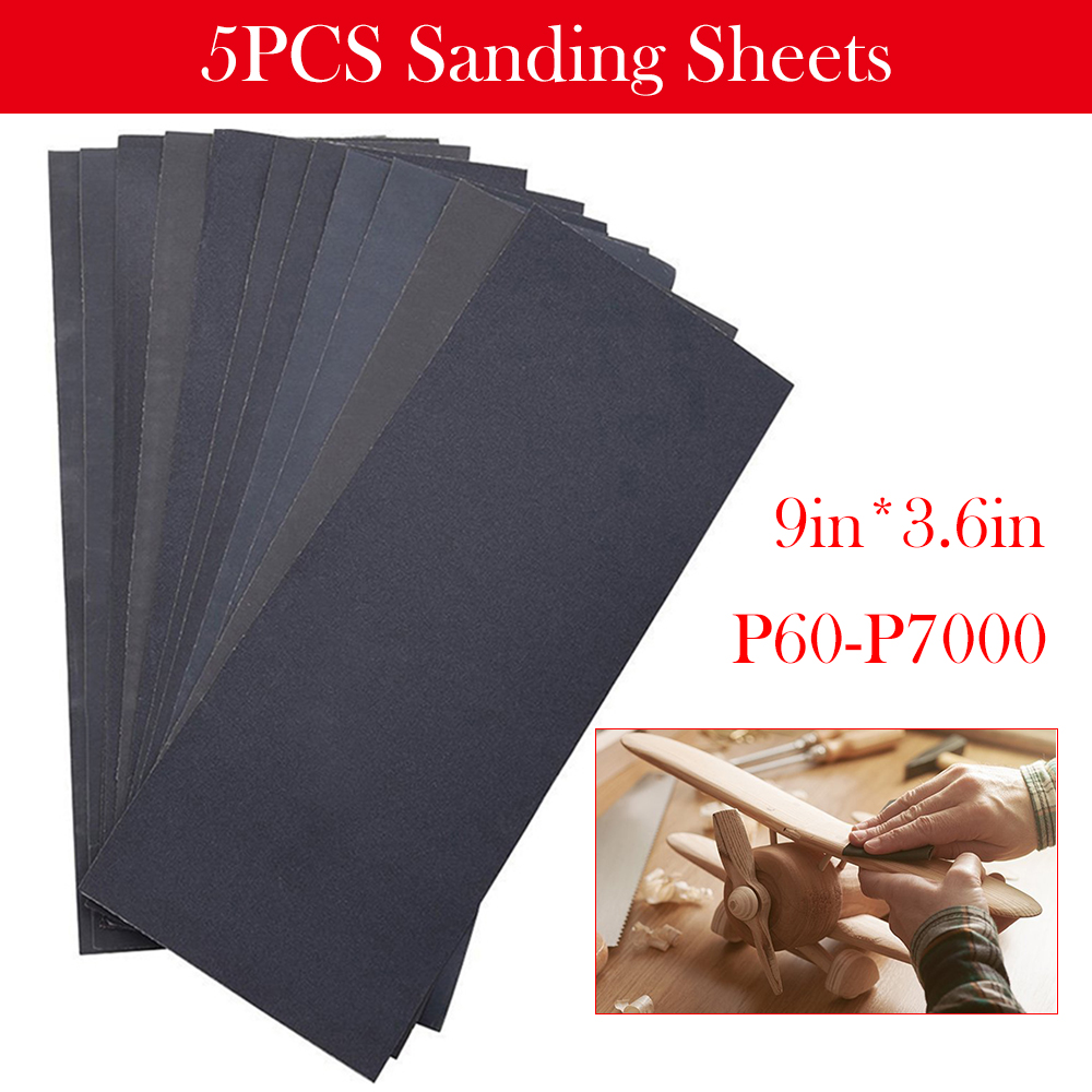 Klingspor Wet Dry Sandpaper 230x280mm P1200 Grit Pack of 5 Sheets