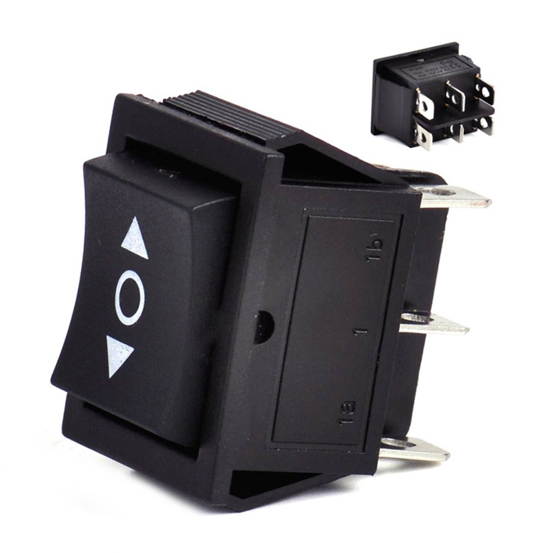 -Off- 2X Momentary Rectangle Rocker Switch DPDT Crane Toy Winch 250V 16A On On