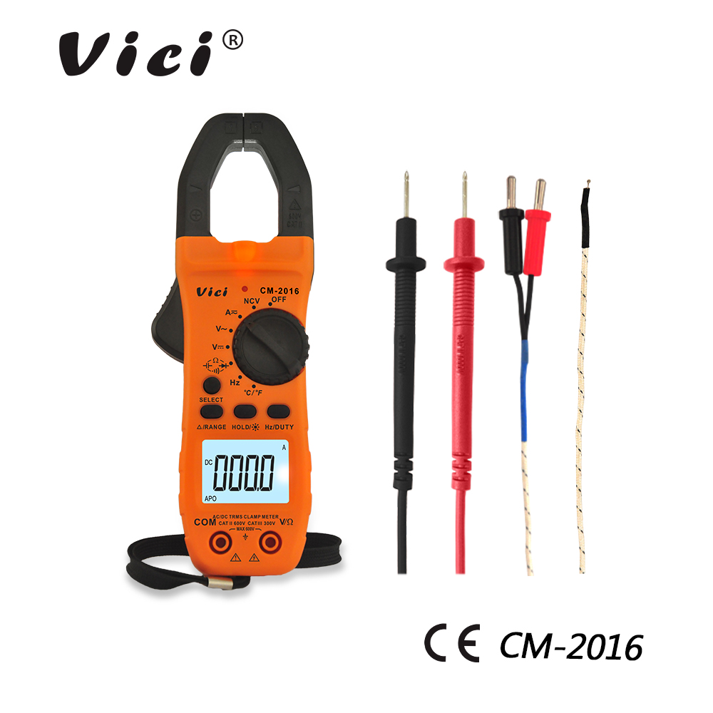 Vici Digital Clamp Meter Ac Dc Current Voltage Multimeter Temp Volt Amp Tester Ebay