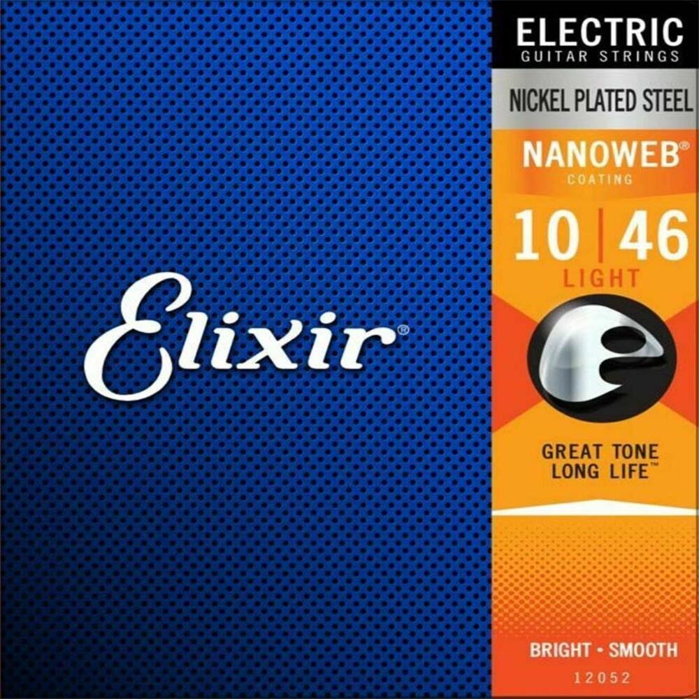 Elixir Electric Guitar Strings 6 String Sets with Choice of Gauge Super Light Long Life with Great Tone