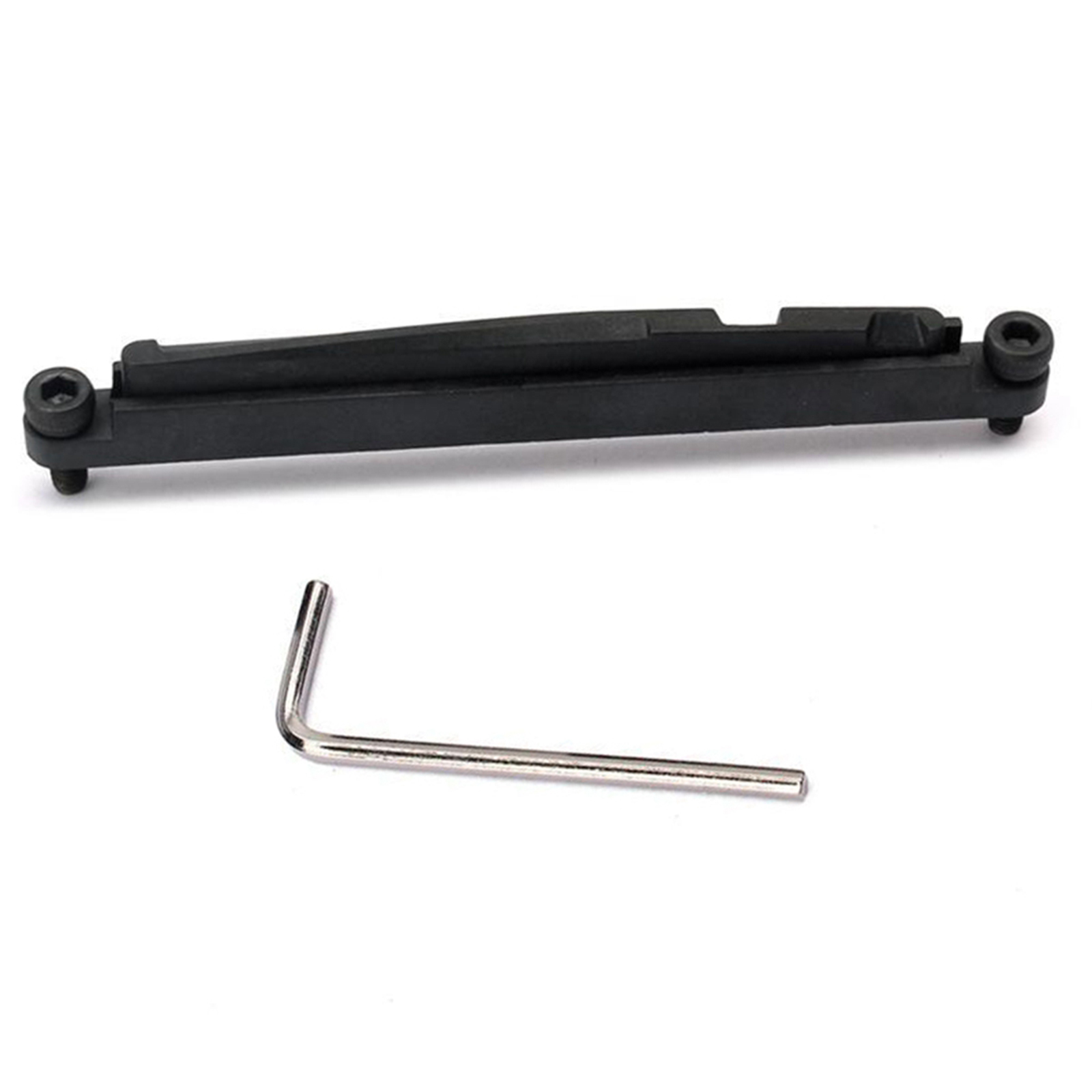 Guitar Bridge Saddle Nut Set with Adjustable Height for Folk Acoustic