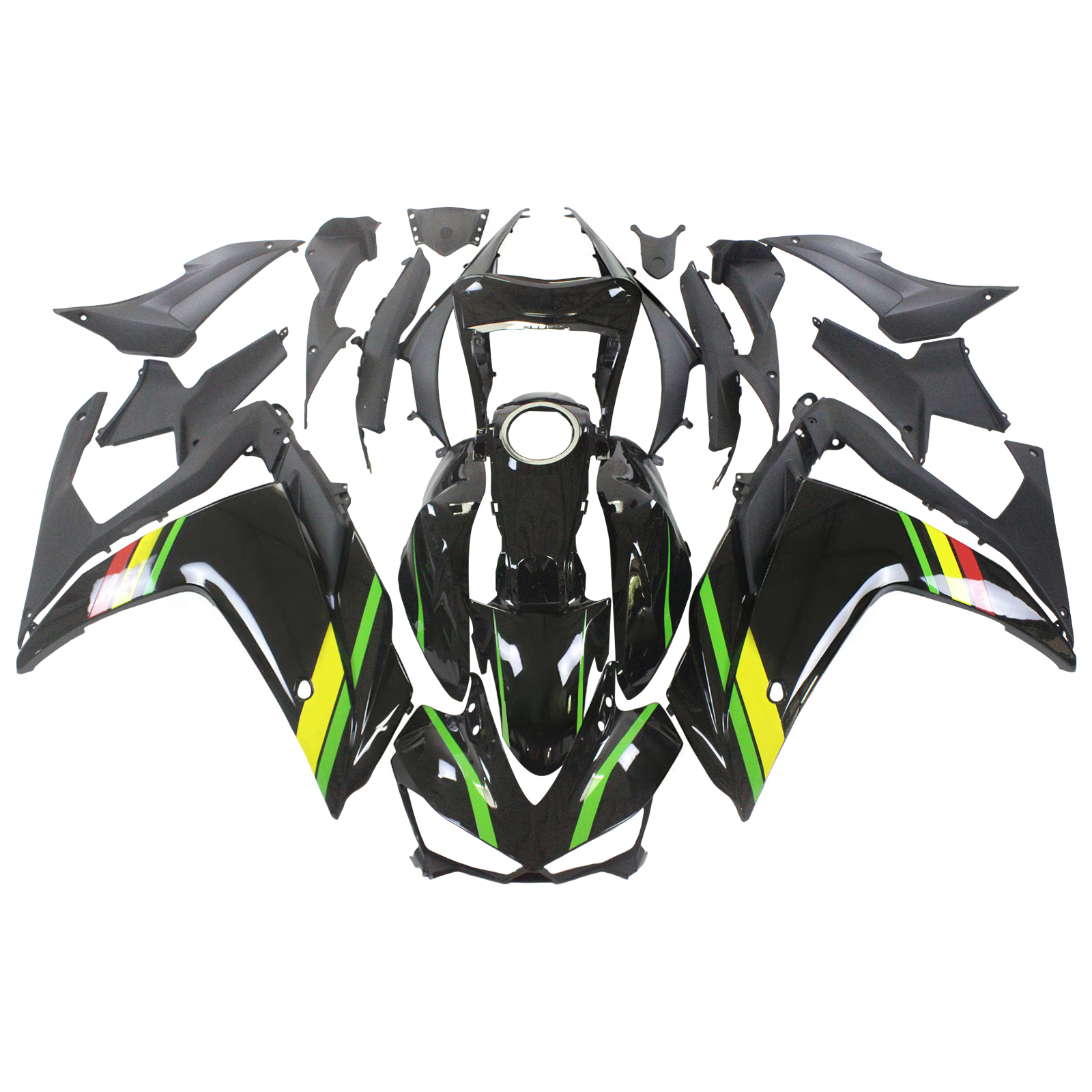 適用於 Yamaha YZF-R3 2014-2018 全車彩繪車殼106-極限超快感