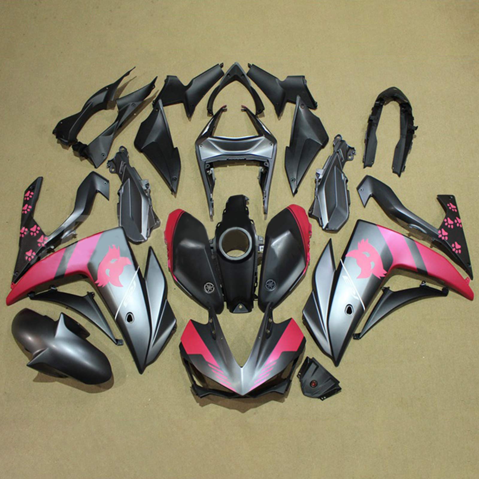 適用於 Yamaha YZF-R3 2014-2018 全車彩繪車殼115-極限超快感
