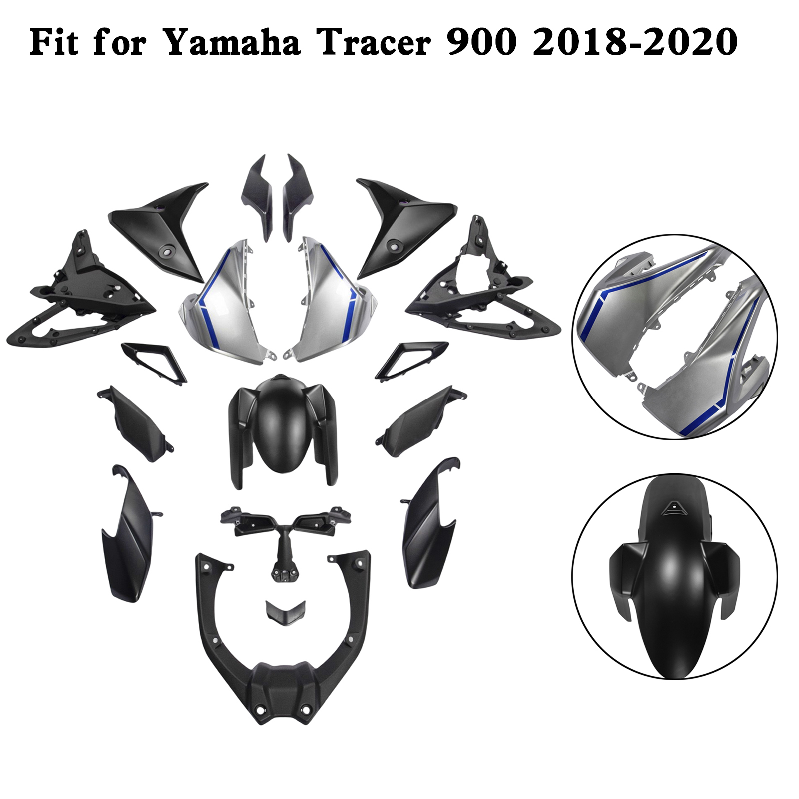 適用於 Yamaha Tracer 900 900GT 2018-2020 全車彩繪車殼 001-008-極限超快感