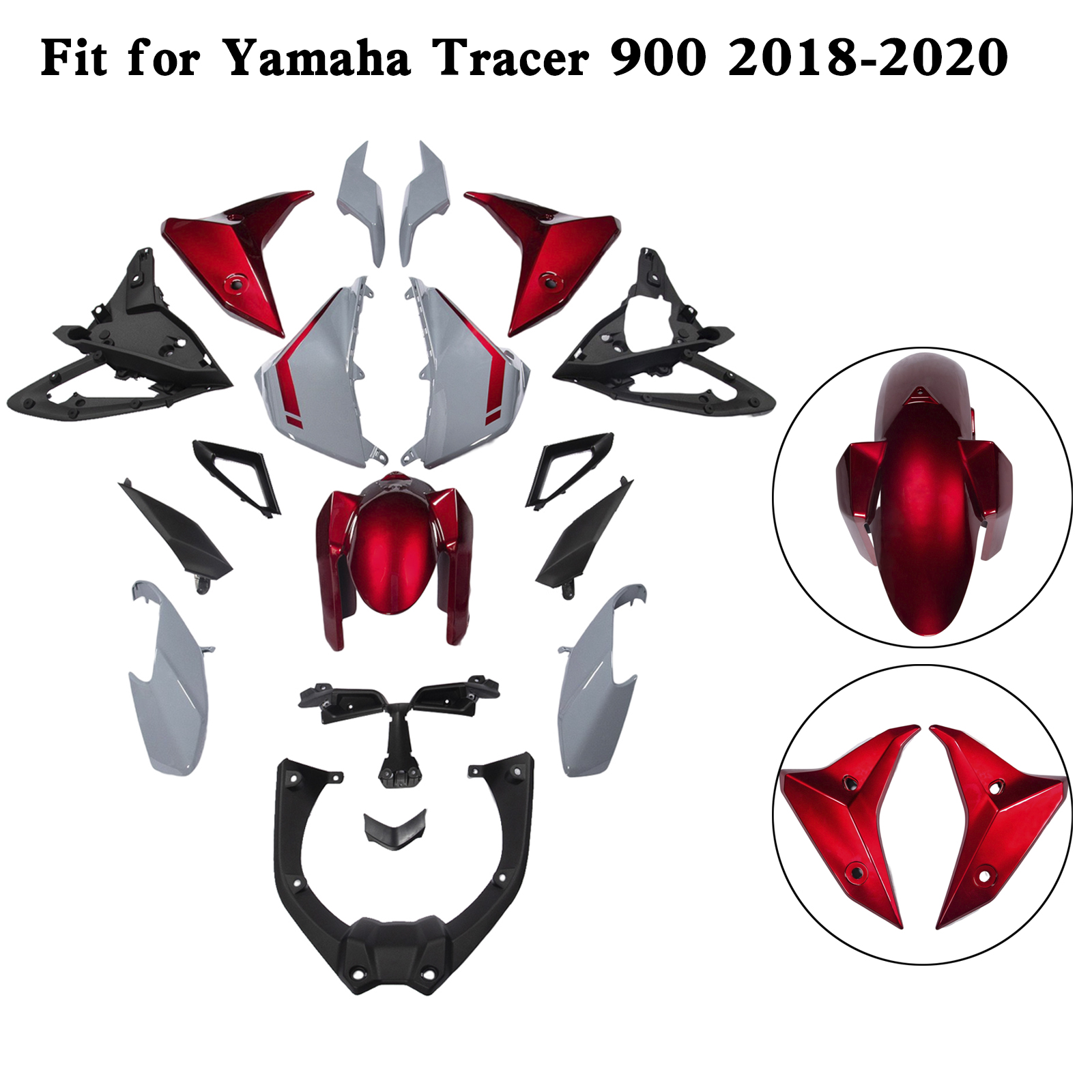 適用於 Yamaha Tracer 900 900GT 2018-2020 全車彩繪車殼 001-008-極限超快感