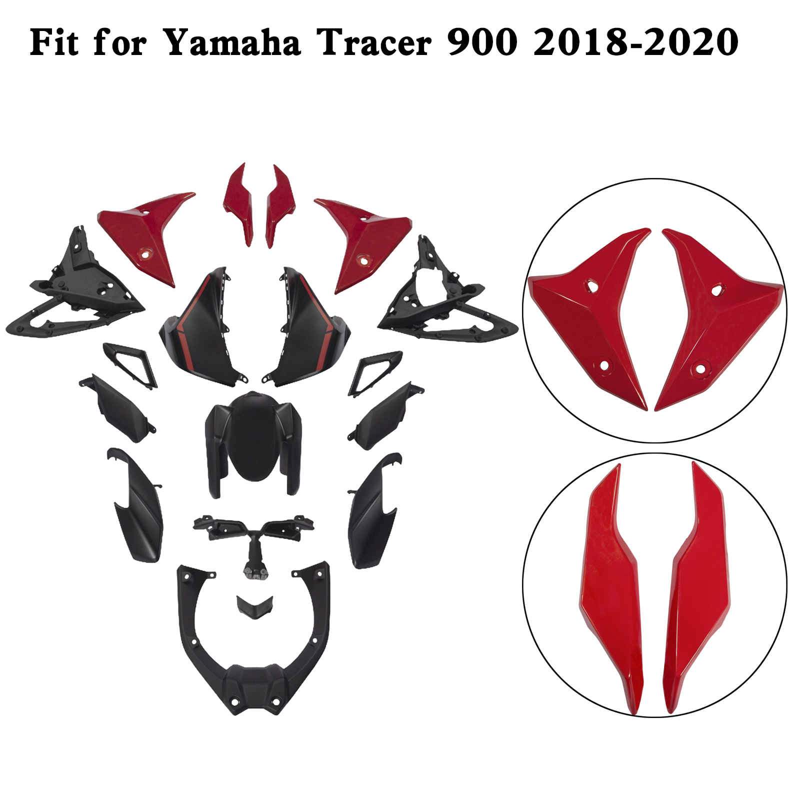適用於 Yamaha Tracer 900 900GT 2018-2020 全車彩繪車殼 001-008-極限超快感