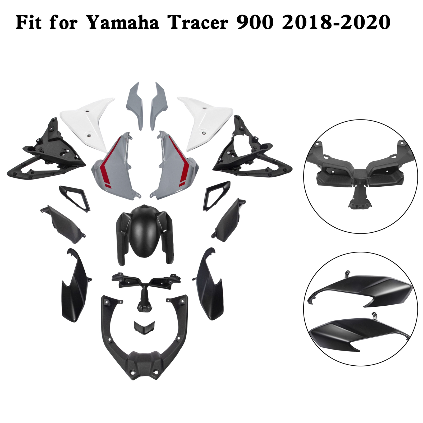 適用於 Yamaha Tracer 900 900GT 2018-2020 全車彩繪車殼 001-008-極限超快感