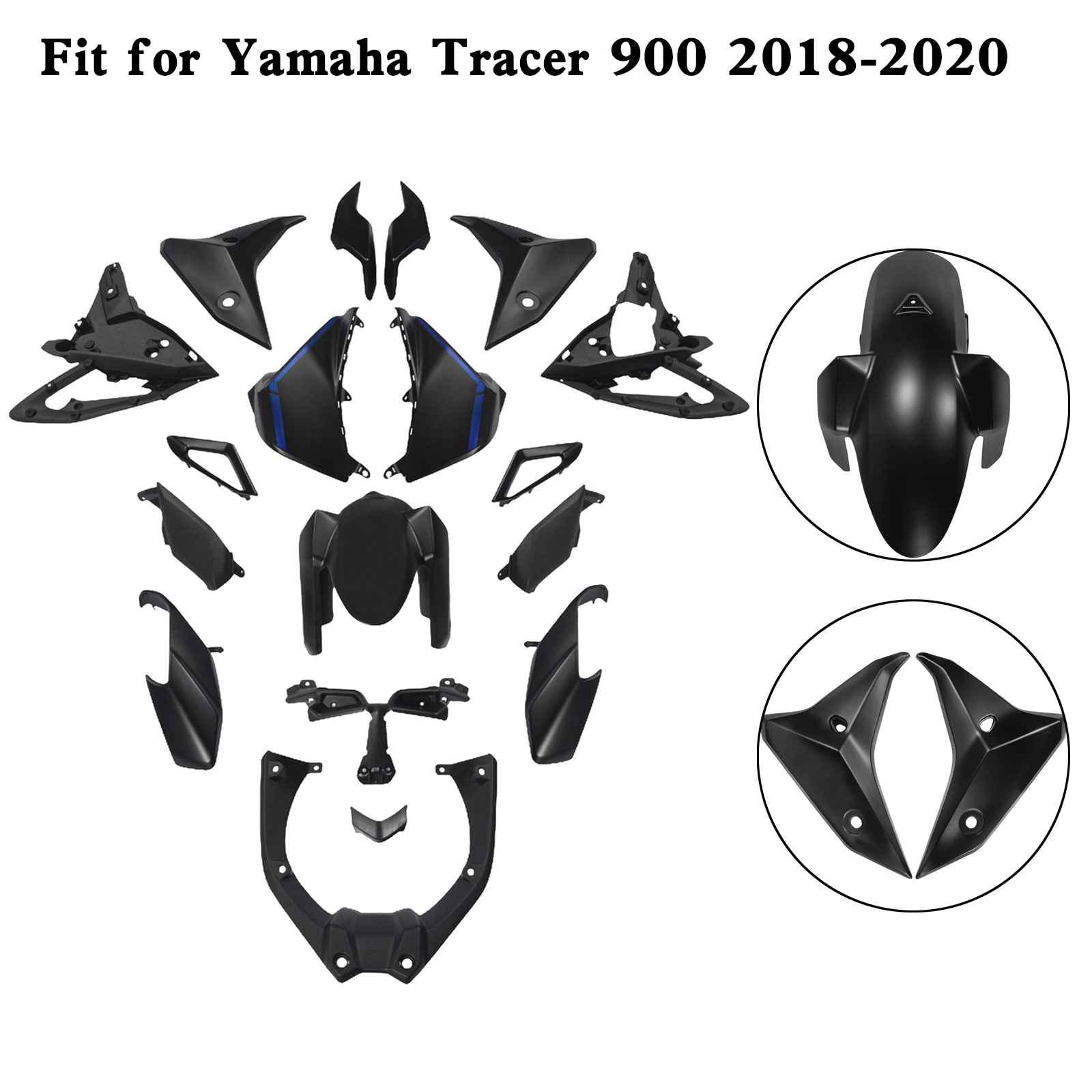 適用於 Yamaha Tracer 900 900GT 2018-2020 全車彩繪車殼 001-008-極限超快感