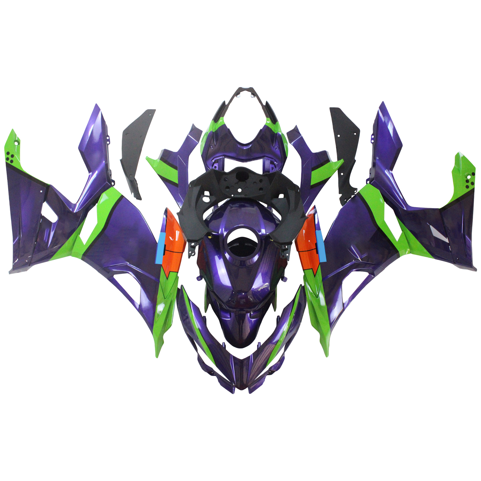 適用於Kawasaki Ninja400-1824全車彩繪車殼163-極限超快感