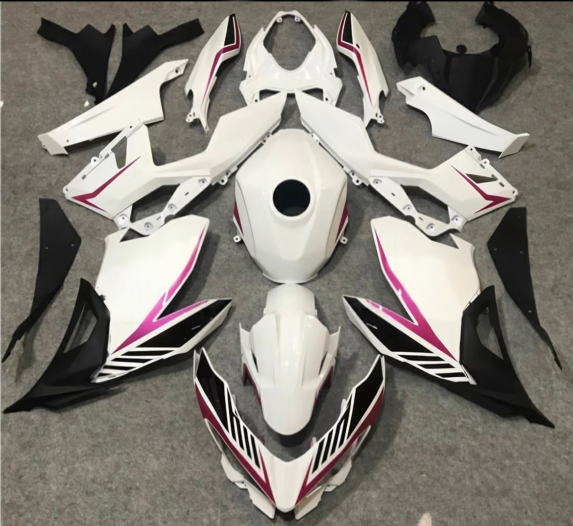 適用於Kawasaki Ninja400-1824全車彩繪車殼167-極限超快感