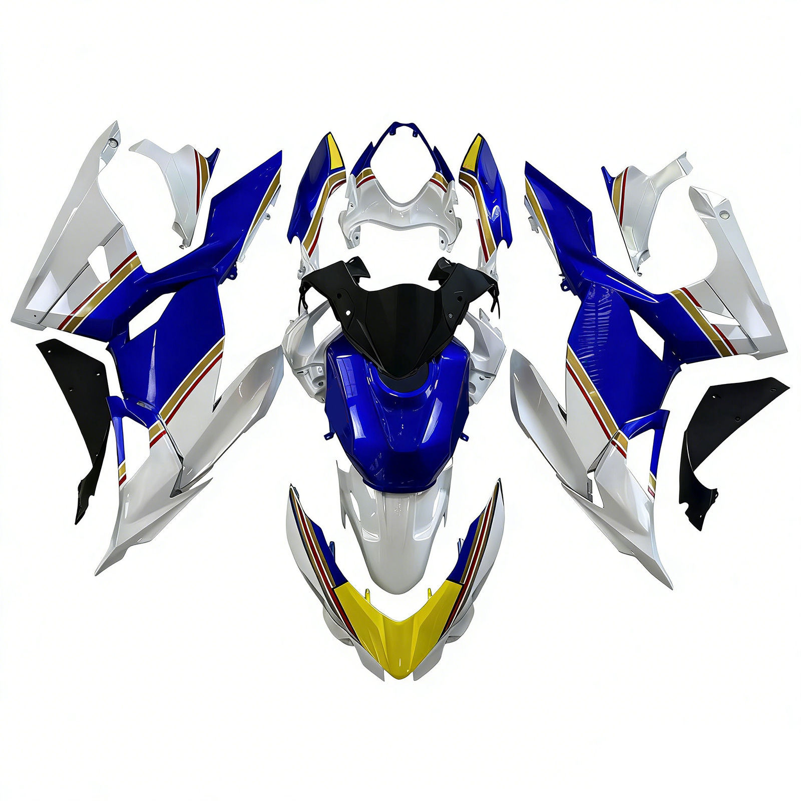 適用於Kawasaki Ninja400-1824全車彩繪車殼169-極限超快感