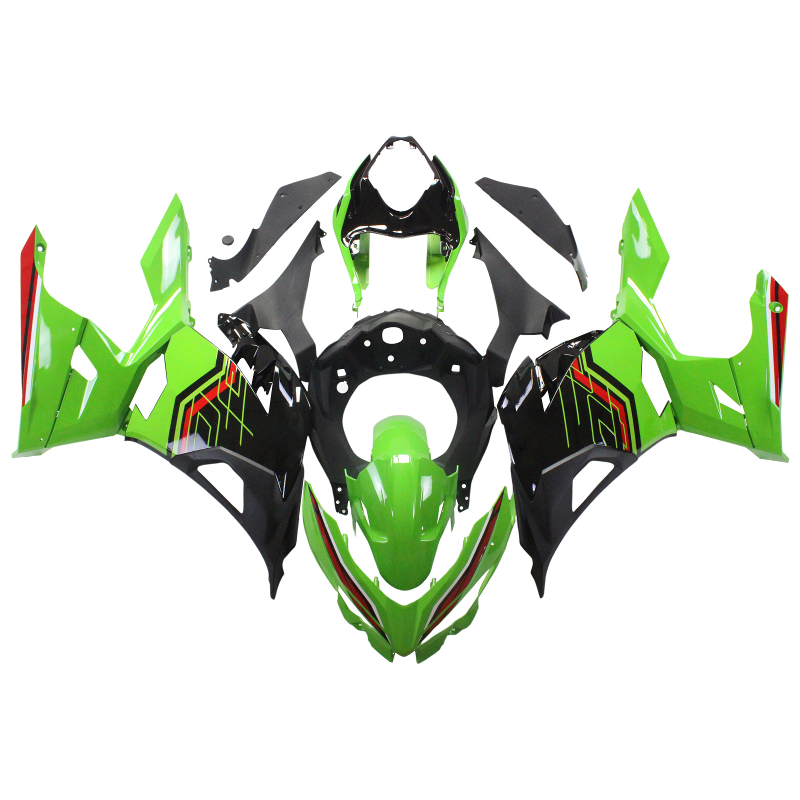 適用於Kawasaki Ninja400-1824全車彩繪車殼178-極限超快感