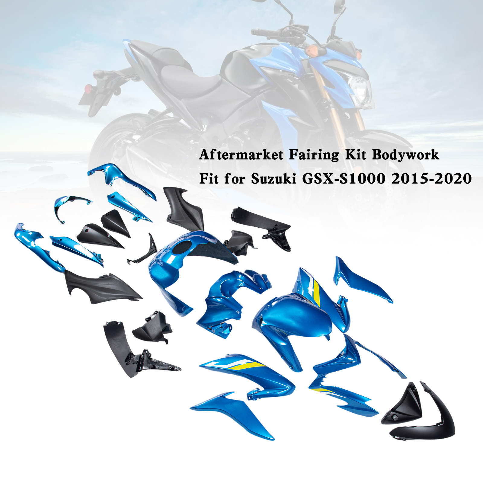 適用於 Suzuki GSX-S 1000 2015-2020 全車彩繪車殼005-極限超快感