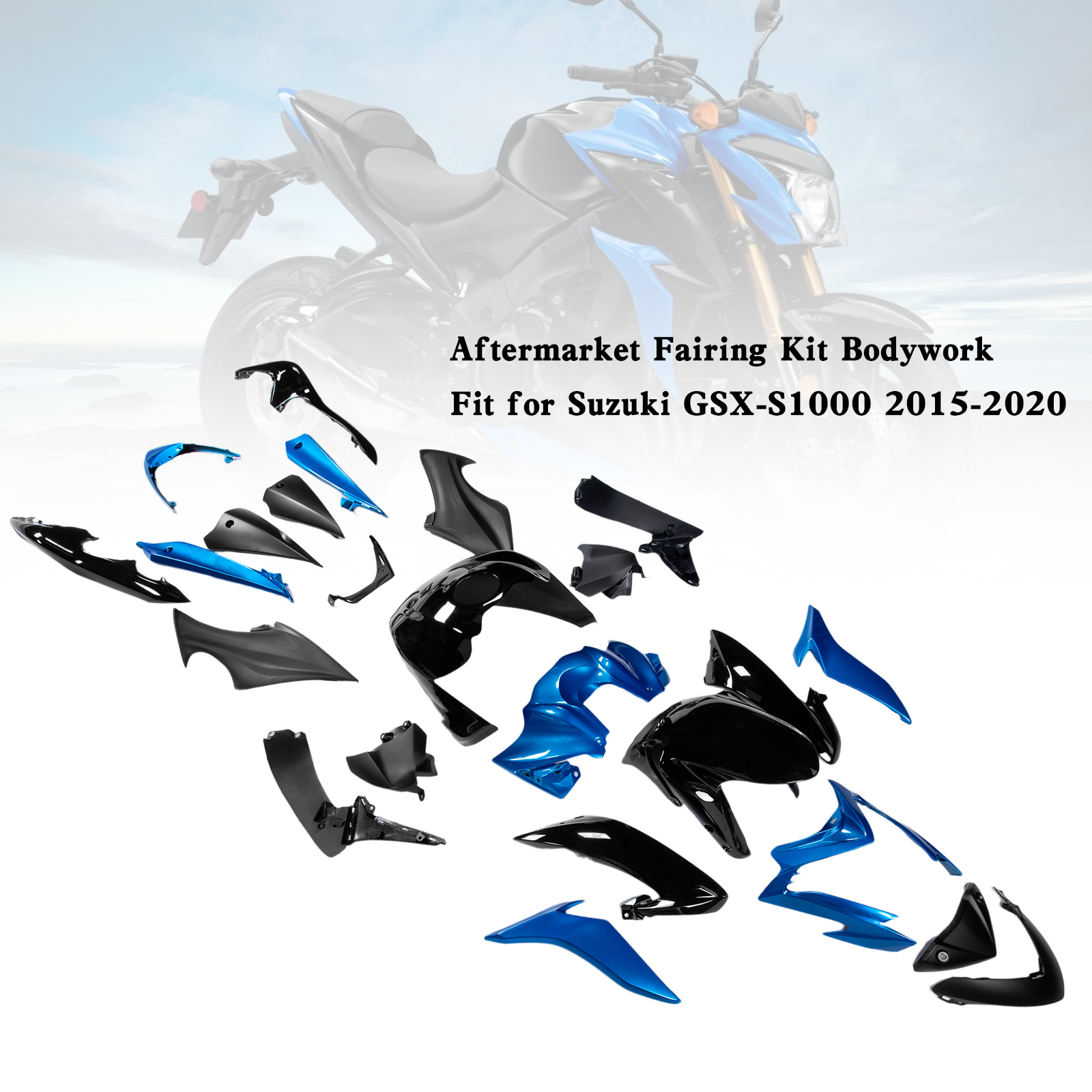 適用於 Suzuki GSX-S 1000 2015-2020 全車彩繪車殼006-極限超快感