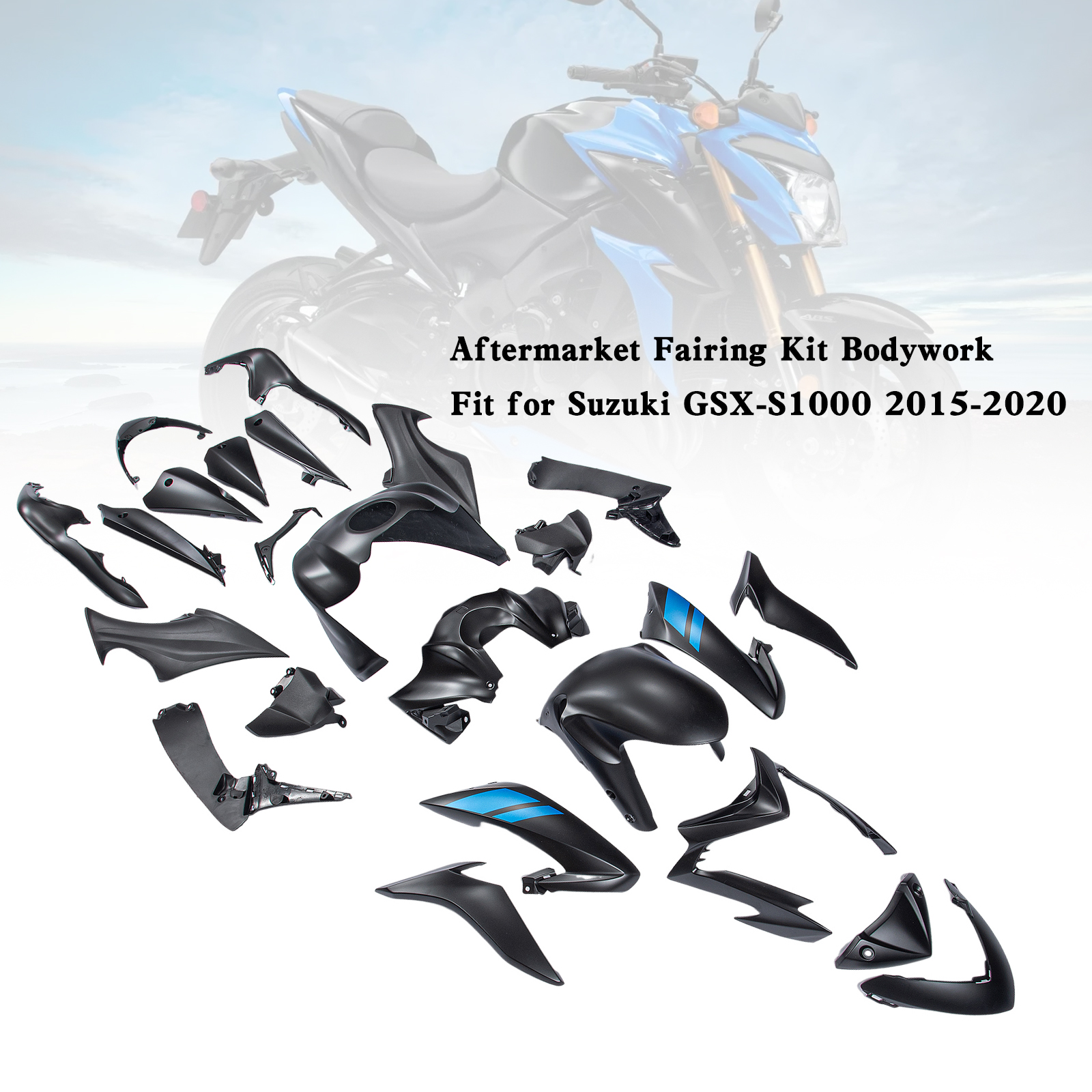 適用於 Suzuki GSX-S 1000 2015-2020 全車彩繪車殼007-極限超快感