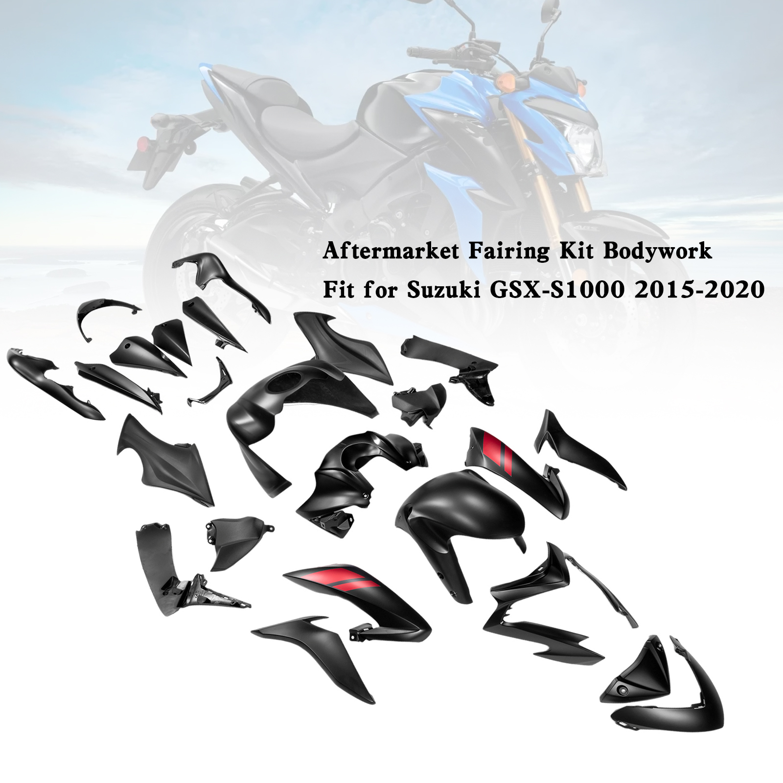 適用於 Suzuki GSX-S 1000 2015-2020 全車彩繪車殼008-極限超快感