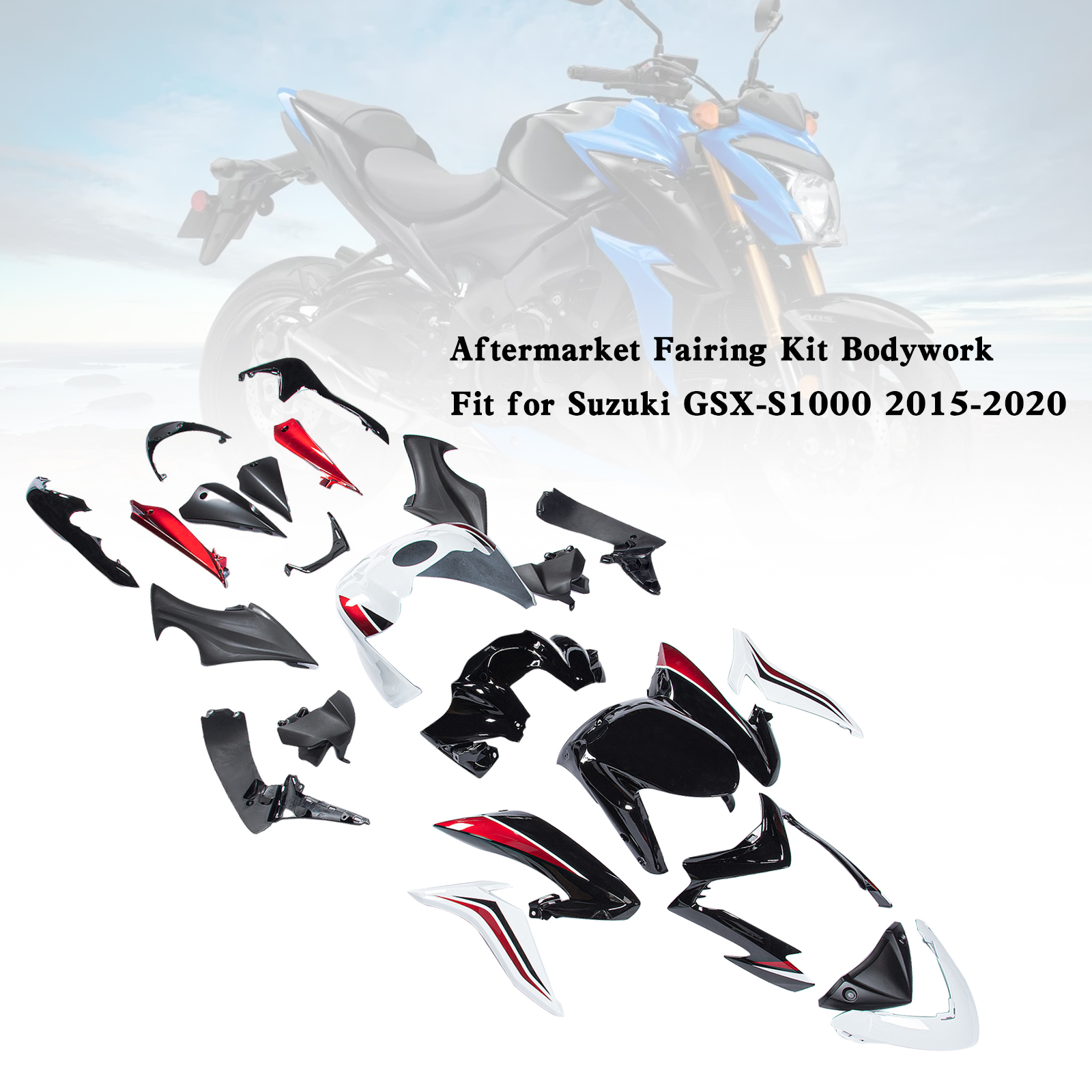 適用於 Suzuki GSX-S 1000 2015-2020 全車彩繪車殼009-極限超快感