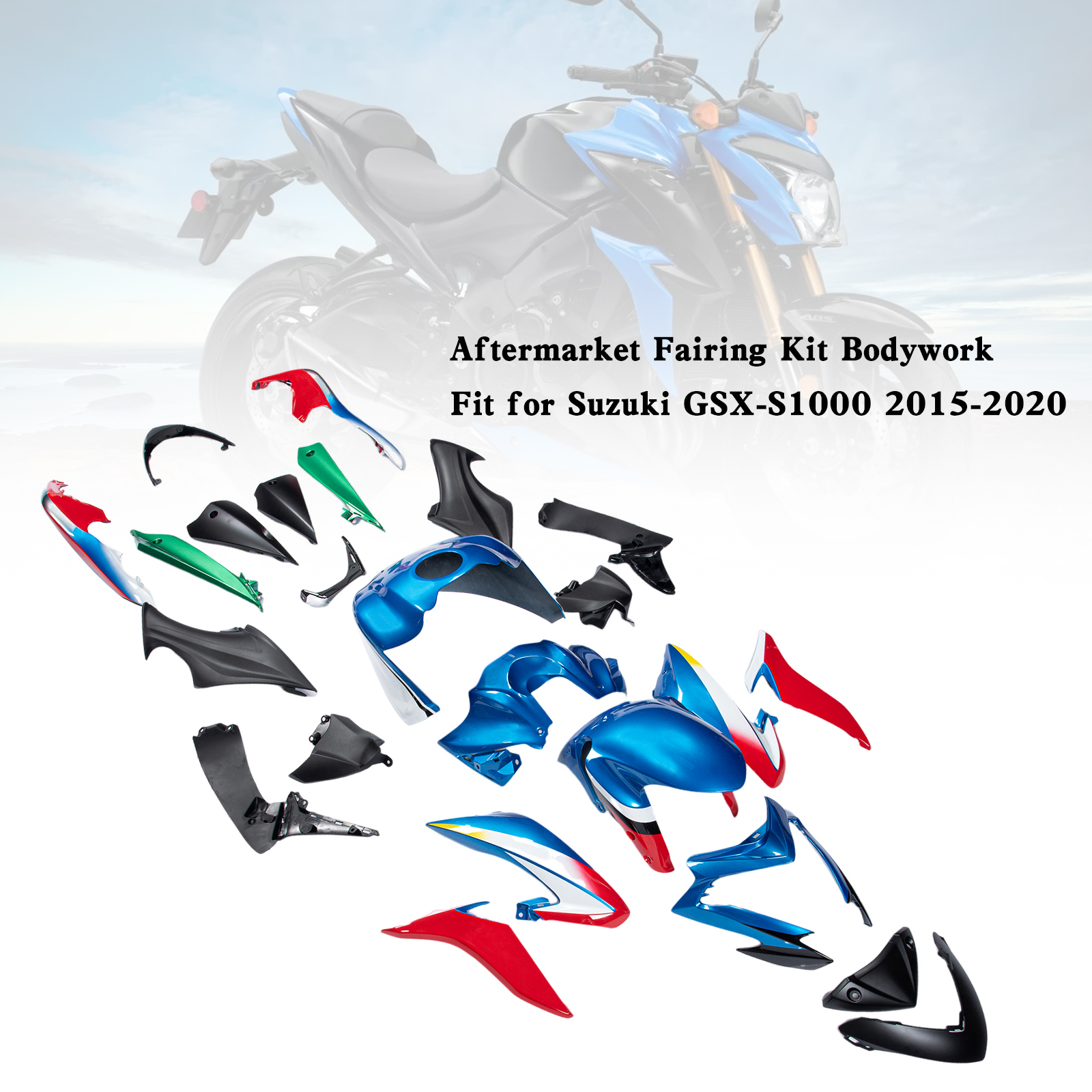 適用於 Suzuki GSX-S 1000 2015-2020 全車彩繪車殼014-極限超快感