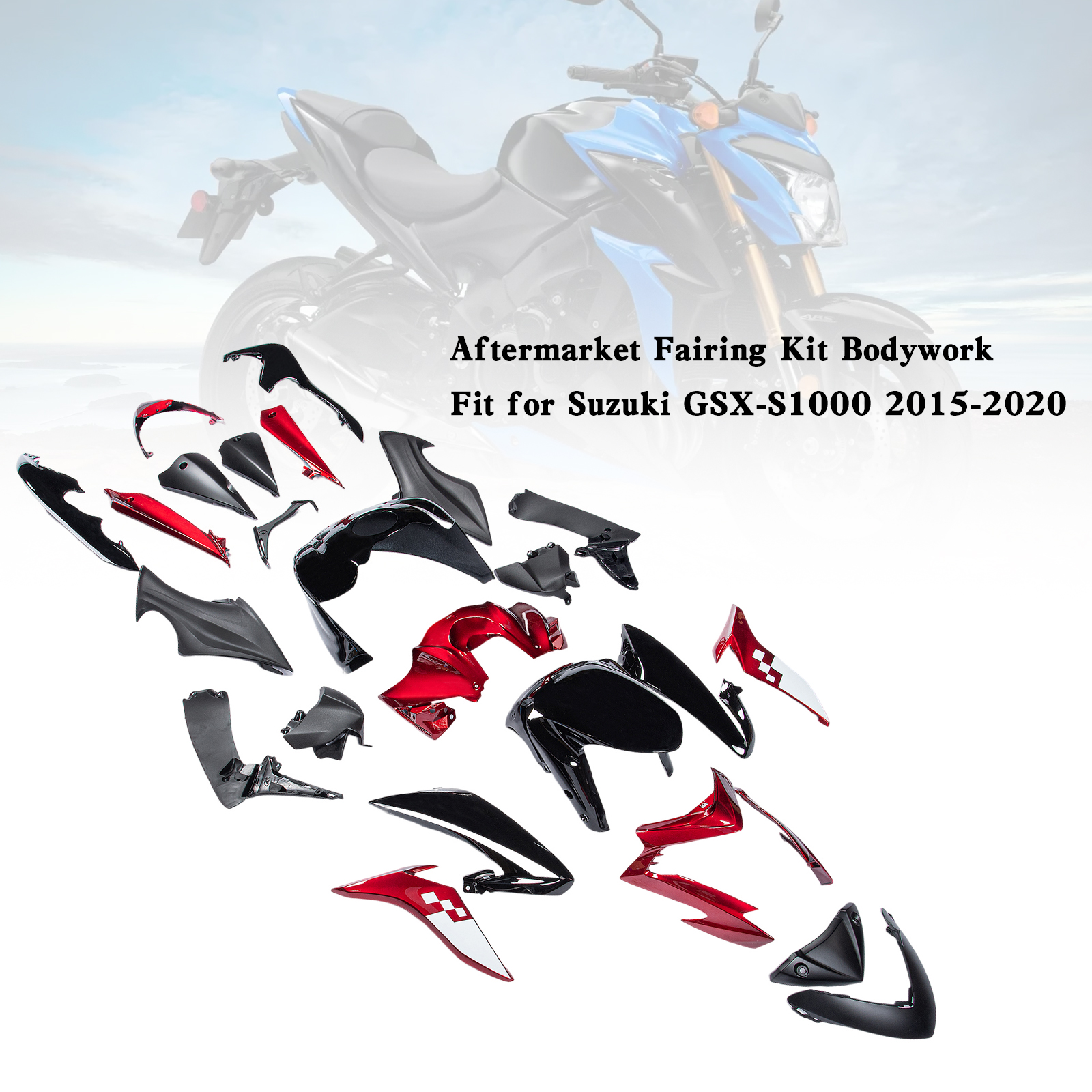 適用於 Suzuki GSX-S 1000 2015-2020 全車彩繪車殼015-極限超快感