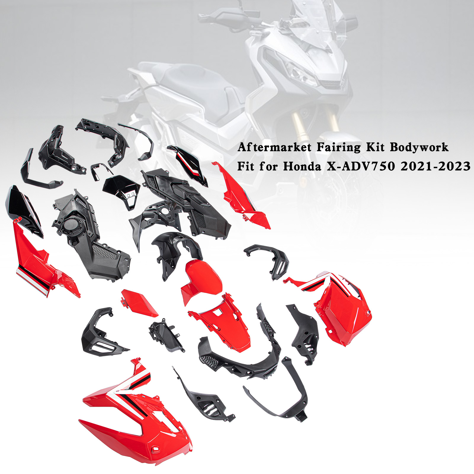 適用於 Honda X-ADV 750 XADV750 2021-2023 全車彩繪車殼007-極限超快感