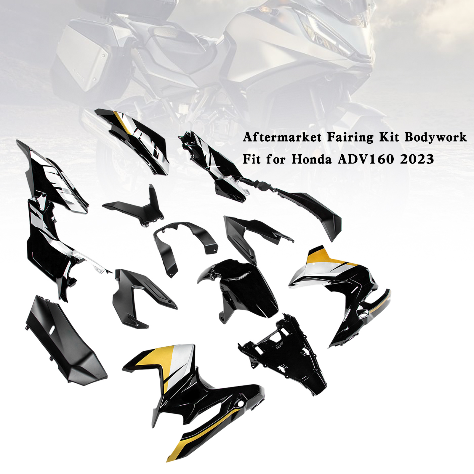 適用於 Honda ADV 160 ADV160 2023-2025 全車彩繪車殼003-極限超快感