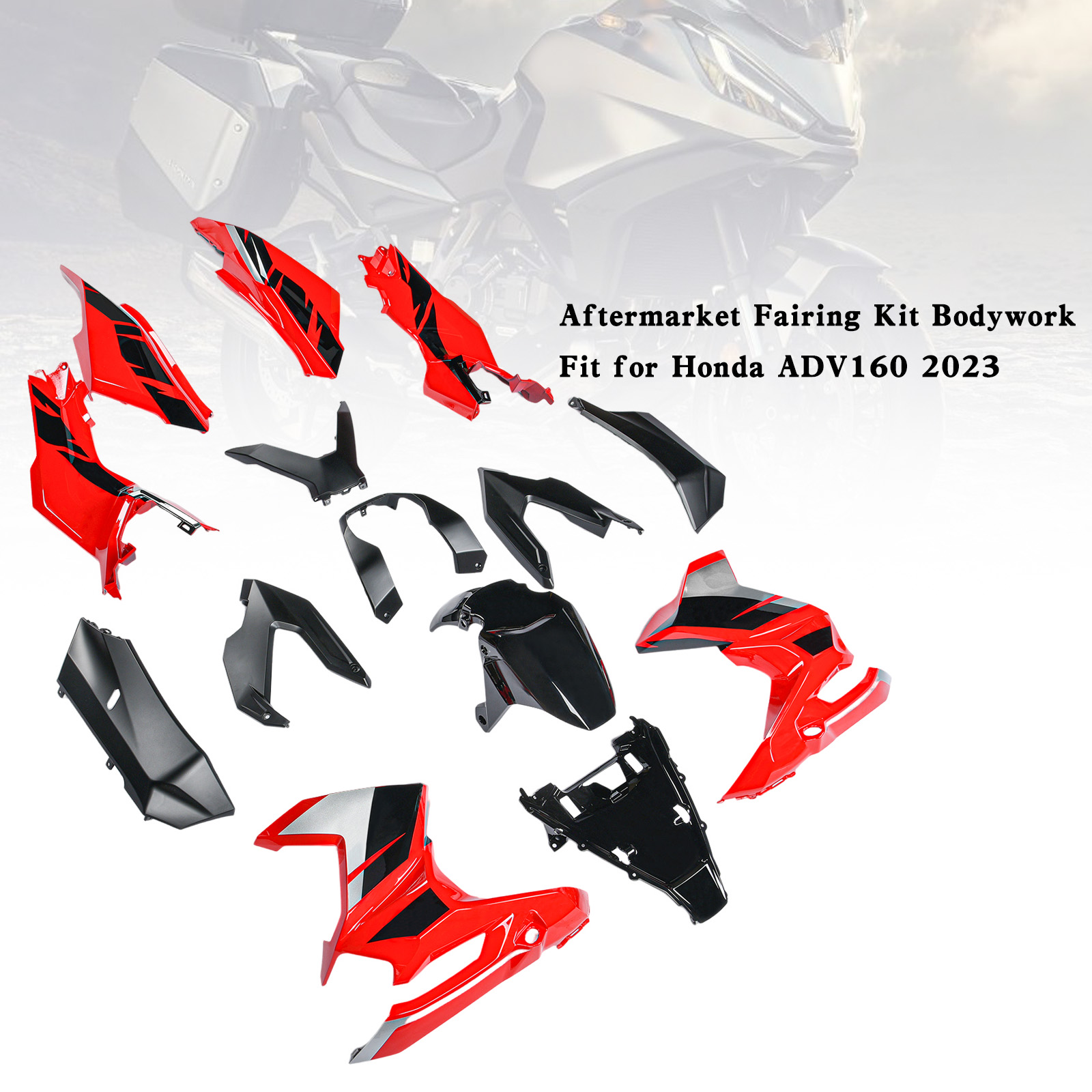 適用於 Honda ADV 160 ADV160 2023-2025 全車彩繪車殼004-極限超快感