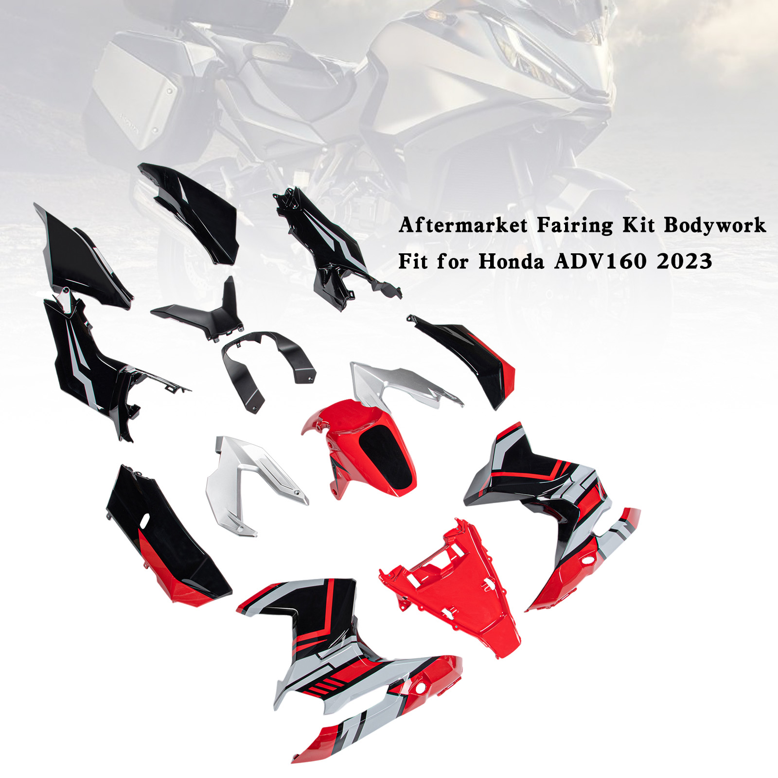 適用於 Honda ADV 160 ADV160 2023-2025 全車彩繪車殼006-極限超快感