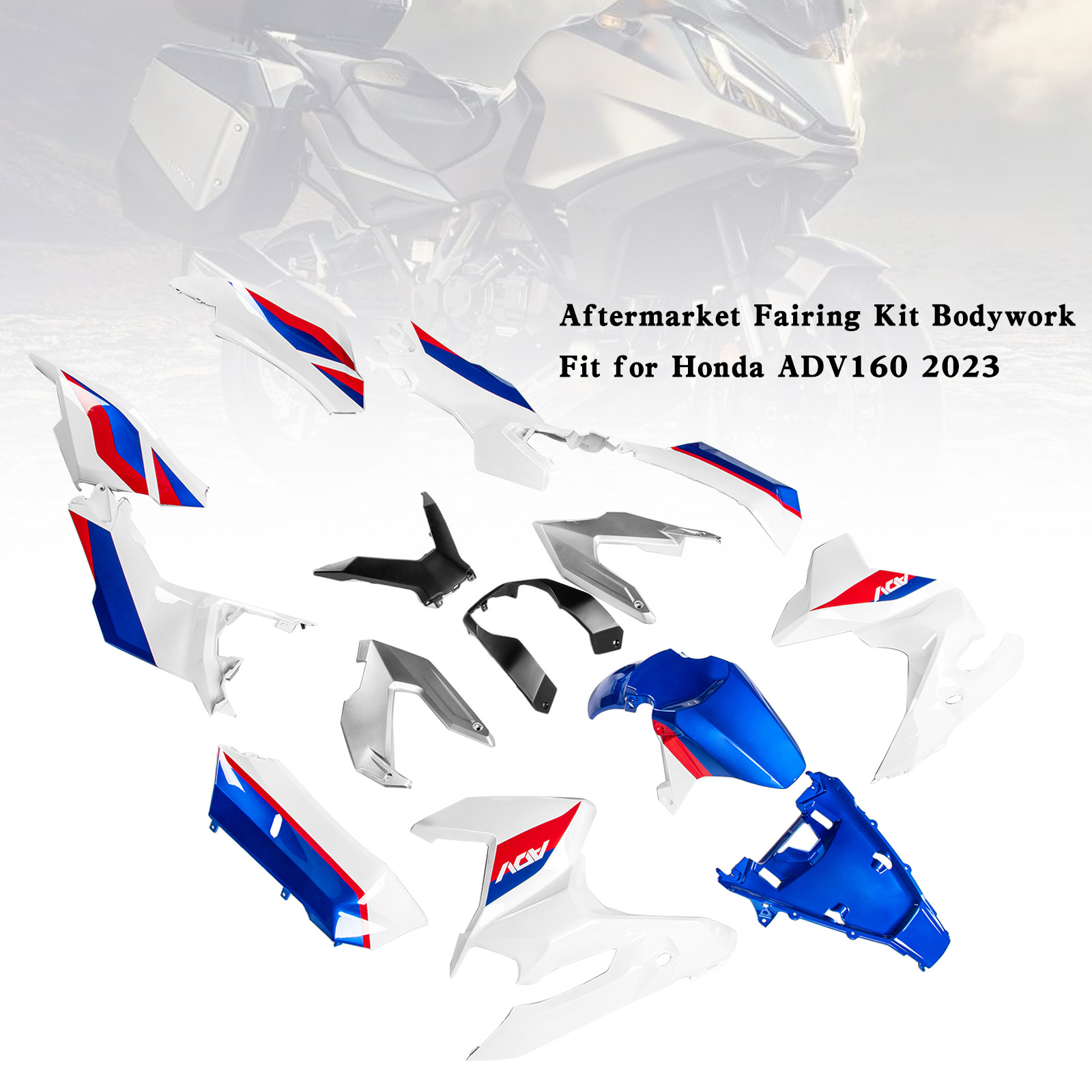 適用於 Honda ADV 160 ADV160 2023-2025 全車彩繪車殼007-極限超快感