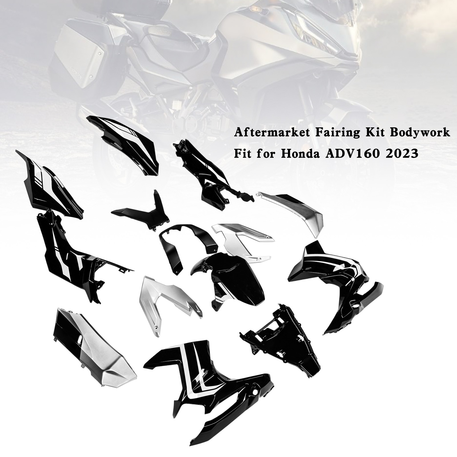 適用於 Honda ADV 160 ADV160 2023-2025 全車彩繪車殼008-極限超快感