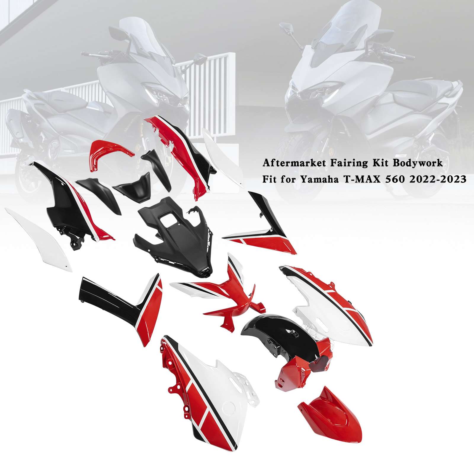 適用於 Yamaha T-MAX 560 2022-2024 全車彩繪車殼 009-極限超快感