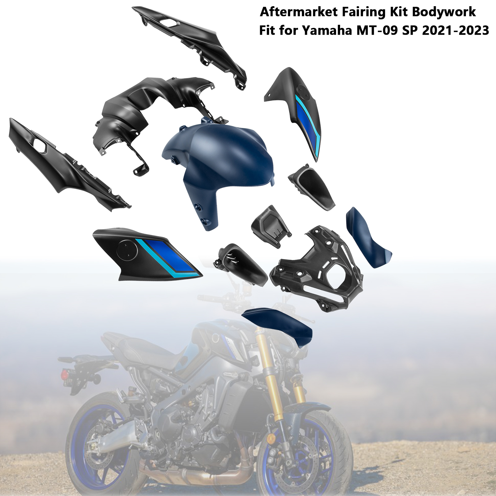 適用於 Yamaha MT-09 MT-09 SP 2021-2023 全車彩繪車殼 001-極限超快感